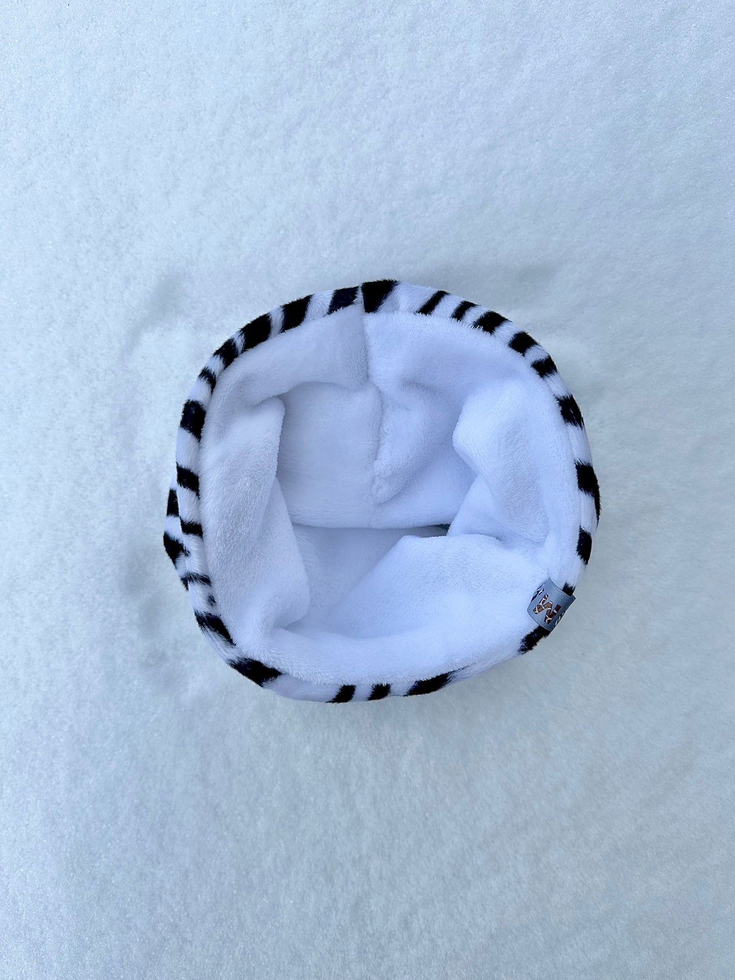 Cache-cou zèbre blanc